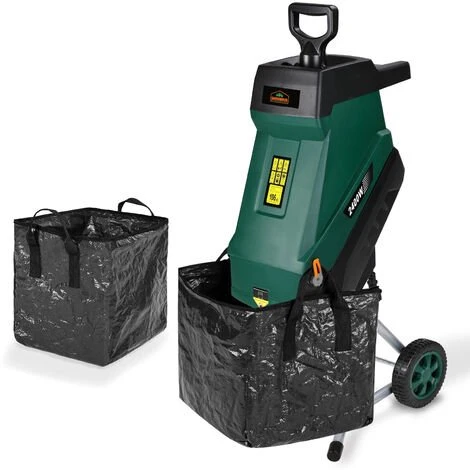 GARDEBRUK - Broyeur De Jardin Végétaux 2400 W Déchiqueteur Jardin électrique Sac Ramassage 2x50L Branches Arbuste 45mm Déchets Verts 3 GARDEBRUK - Broyeur De Jardin Végétaux 2400 W Déchiqueteur Jardin électrique Sac Ramassage 2x50L Branches Arbuste 45mm Déchets Verts
