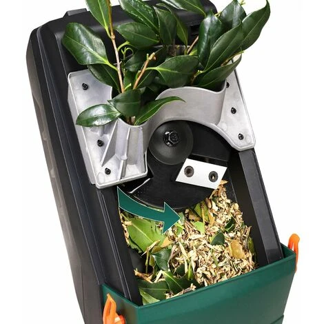 GARDEBRUK - Broyeur De Jardin Végétaux 2400 W Déchiqueteur Jardin électrique Sac Ramassage 2x50L Branches Arbuste 45mm Déchets Verts 7 GARDEBRUK - Broyeur De Jardin Végétaux 2400 W Déchiqueteur Jardin électrique Sac Ramassage 2x50L Branches Arbuste 45mm Déchets Verts – Image 5