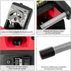 COSTWAY Broyeur De Jardin Électrique 2400W Broyeur Végétaux Et Branches Avec Bac De Ramassage De Déchets 45L Et Roues En PP Ø 17,5CM Lame En Acier Diamètre De Broyage Jusqu’à 45MM Rouge 11 COSTWAY Broyeur De Jardin Électrique 2400W Broyeur Végétaux Et Branches Avec Bac De Ramassage De Déchets 45L Et Roues En PP Ø 17,5CM Lame En Acier Diamètre De Broyage Jusqu’à 45MM Rouge -Promos Broyeur de végétaux Magasin 19707618 5