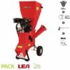 Broyeur De Végétaux Coupe 89mm Moteur Thermique 420cc 13 Cv LEA LE56420-89 - Rouge -Promos Broyeur de végétaux Magasin 19799795 1