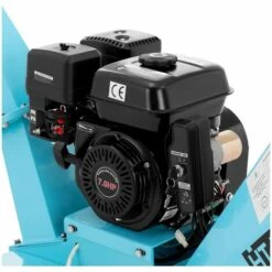 HILLVERT Broyeur Végétaux Essence Thermique Jardin Déchiqueteuse 5145w 3600tr/min Ø80mm - Noir -Promos Broyeur de végétaux Magasin 24394933 2