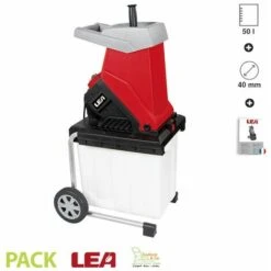 Broyeur De Branches électrique 2500W Coupe 40mm LEA LE54250-40B - Rouge