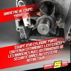 GARDEO PRO Broyeur De Végétaux électrique 2800W 44MM - Gardeo -Promos Broyeur de végétaux Magasin 2746822 3