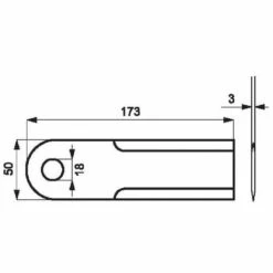 Couteau De Broyeur UNIVERSEL 0000600172KR -Promos Broyeur de végétaux Magasin 35697225 4