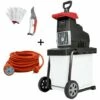 BROYEUR JARDIN ELECTRIQUE 2,8kW 45MM SCHEPPACH GS60 + EXTENSION CÂBLE 20 MT -Promos Broyeur de végétaux Magasin 36242933 1