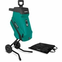 VONROC Broyeur De Végétaux 2500W – Pour Branches Jusqu’à Ø45mm - Bac De Ramassage De 45L Et Poussoir Inclus