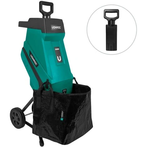 VONROC Broyeur De Végétaux 2500W – Pour Branches Jusqu’à Ø45mm - Bac De Ramassage De 45L Et Poussoir Inclus 4 VONROC Broyeur De Végétaux 2500W – Pour Branches Jusqu’à Ø45mm - Bac De Ramassage De 45L Et Poussoir Inclus – Image 2