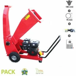 Broyeur Déchiqueteur De Branches 76 Mm Puissance 6,5CV Fermier GF-1014 - Rouge -Promos Broyeur de végétaux Magasin 52817534 3