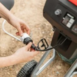 Broyeur électrique, Puissance 2500W, Capacité Coupe 45mm, Grande Trémie, 1 Sacs Dcollecte 45l, Roues Et Poignée Pour Le Transport. – Greencut GE250C -Promos Broyeur de végétaux Magasin 52865258 4