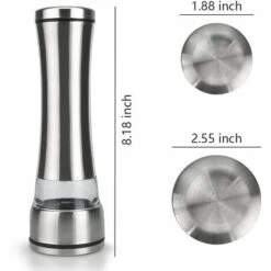 PESCE 2 Pcs Moulin À Sel Et À Poivre Moulin Broyeur Réglable Moulin En Céramique Mécanisme 304 En Acier Inoxydable Brossé Acrylique Corps Sel Et Poivre Shakers Pour Sel, Poivre, Herbes Séchées, Épices 9 PESCE 2 Pcs Moulin À Sel Et À Poivre Moulin Broyeur Réglable Moulin En Céramique Mécanisme 304 En Acier Inoxydable Brossé Acrylique Corps Sel Et Poivre Shakers Pour Sel, Poivre, Herbes Séchées, Épices -Promos Broyeur de végétaux Magasin 64521709 3