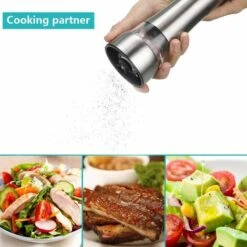 PESCE 2 Pcs Moulin À Sel Et À Poivre Moulin Broyeur Réglable Moulin En Céramique Mécanisme 304 En Acier Inoxydable Brossé Acrylique Corps Sel Et Poivre Shakers Pour Sel, Poivre, Herbes Séchées, Épices 11 PESCE 2 Pcs Moulin À Sel Et À Poivre Moulin Broyeur Réglable Moulin En Céramique Mécanisme 304 En Acier Inoxydable Brossé Acrylique Corps Sel Et Poivre Shakers Pour Sel, Poivre, Herbes Séchées, Épices -Promos Broyeur de végétaux Magasin 64521709 5