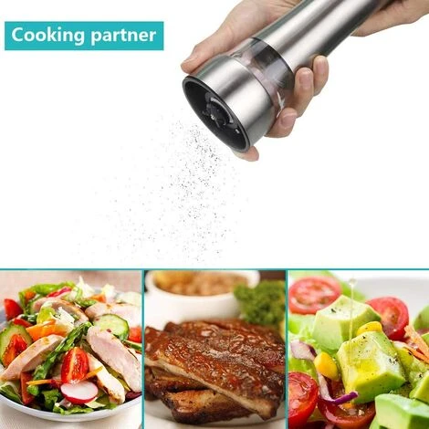 PESCE 2 Pcs Moulin À Sel Et À Poivre Moulin Broyeur Réglable Moulin En Céramique Mécanisme 304 En Acier Inoxydable Brossé Acrylique Corps Sel Et Poivre Shakers Pour Sel, Poivre, Herbes Séchées, Épices 7 PESCE 2 Pcs Moulin À Sel Et À Poivre Moulin Broyeur Réglable Moulin En Céramique Mécanisme 304 En Acier Inoxydable Brossé Acrylique Corps Sel Et Poivre Shakers Pour Sel, Poivre, Herbes Séchées, Épices – Image 5
