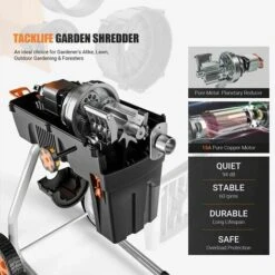 GIZCAM Broyeur De Végétaux 2800 W Broyeur De Jardin Jaune -Promos Broyeur de végétaux Magasin 67697222 2